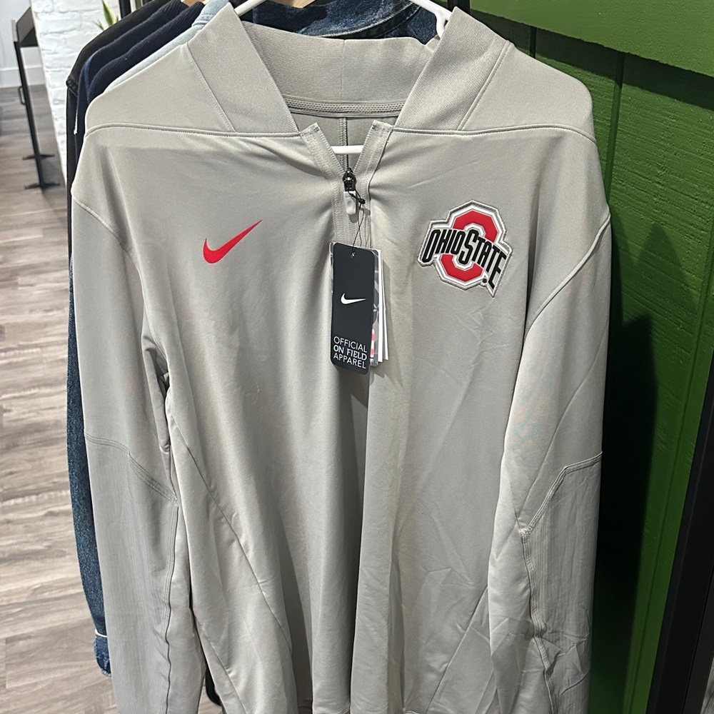 Nike Gray Ohio State Buckeyes One Goal Performance Half Zip Pullover 2025